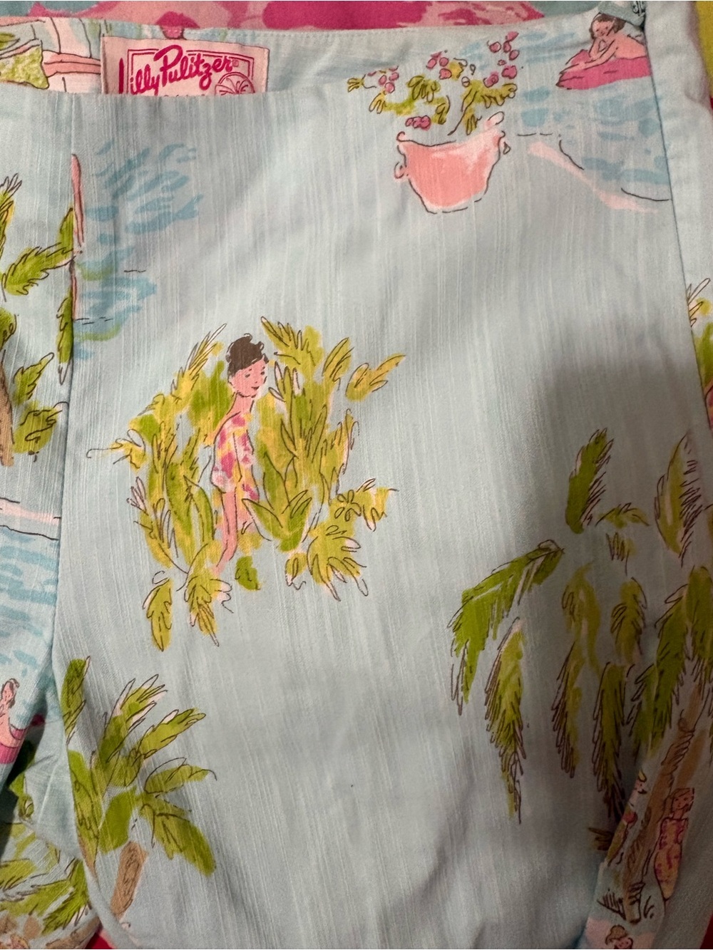 Lilly Pulitzer Original Tropical Print Straight Leg Pants - Picture 4 of 12
